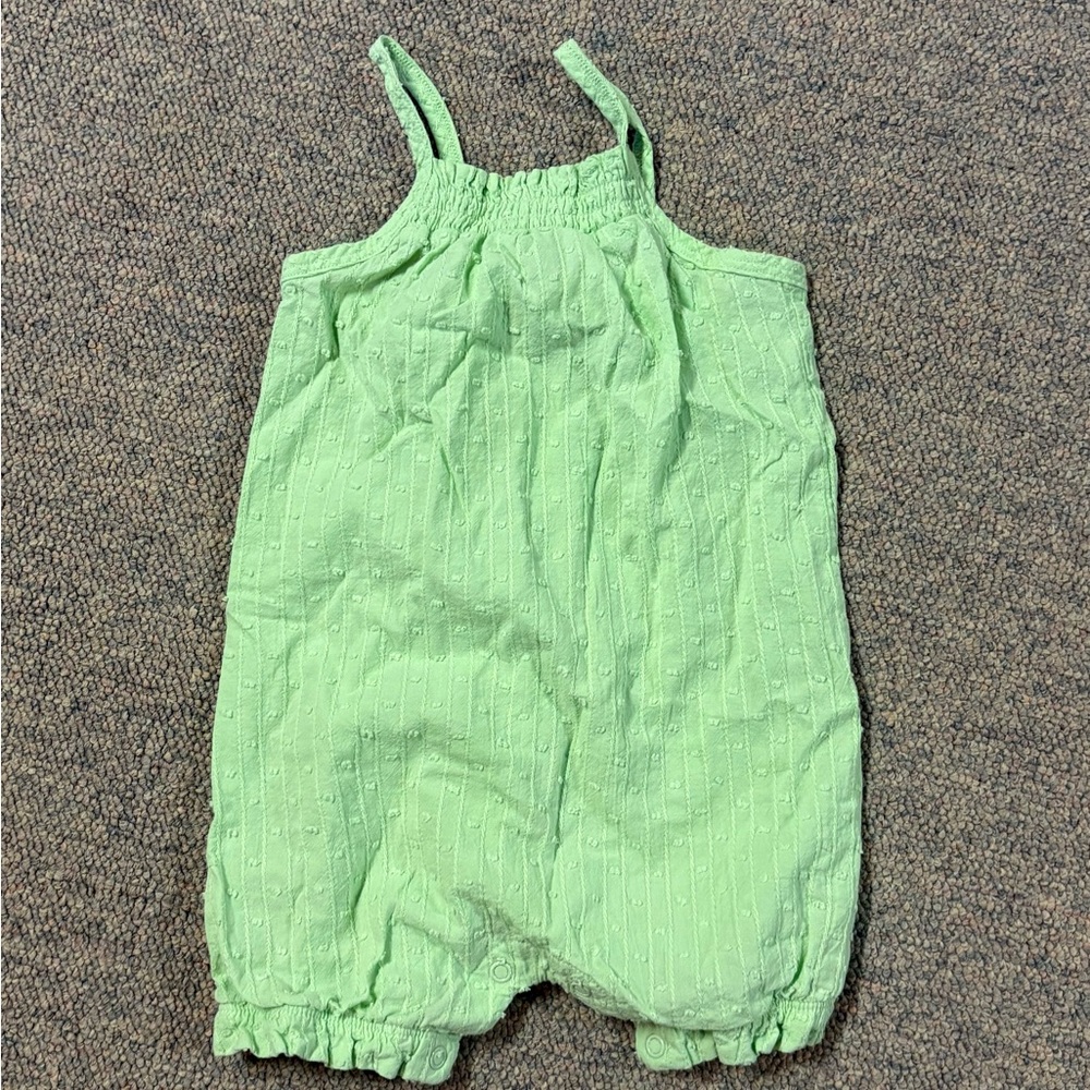 First Impressions Light Green Kids Romper